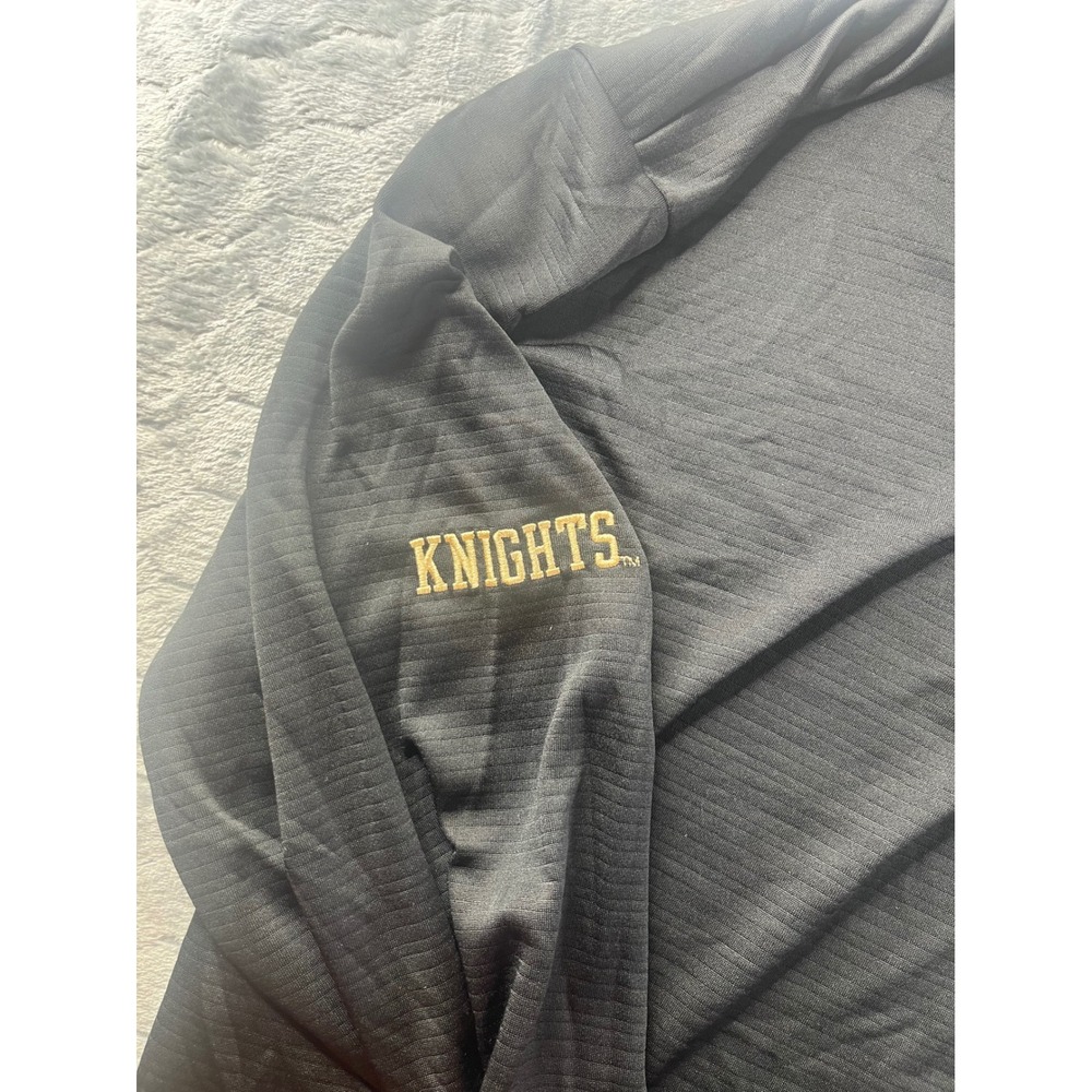 Champion UCF Knights Quarter Zip Men 2XL Black Excellent Textured Pullover - Picture 7 of 8